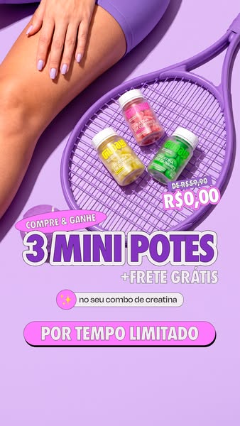 Guday ad: Compre 3, Ganhe 3 Mini Potes Grátis