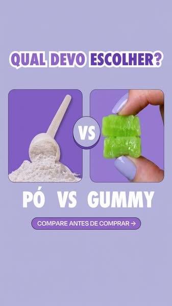 Guday ad: Pó, cápsula ou gummy: qual formato combina mais com a sua rotina? Separamos os…