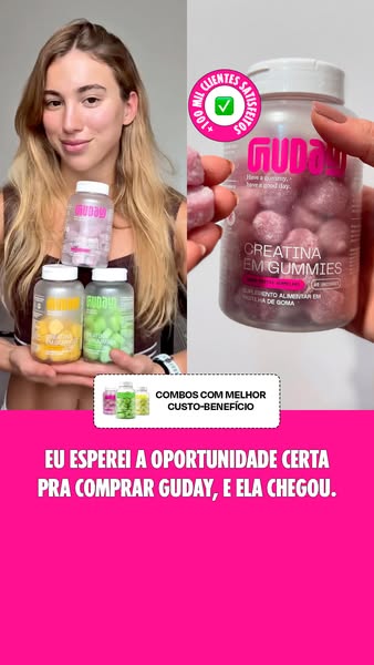 Guday ad: Trio Irresistível: 3 Creatinas + Frete Grátis + Ecobag — Só por Tempo Limitado!